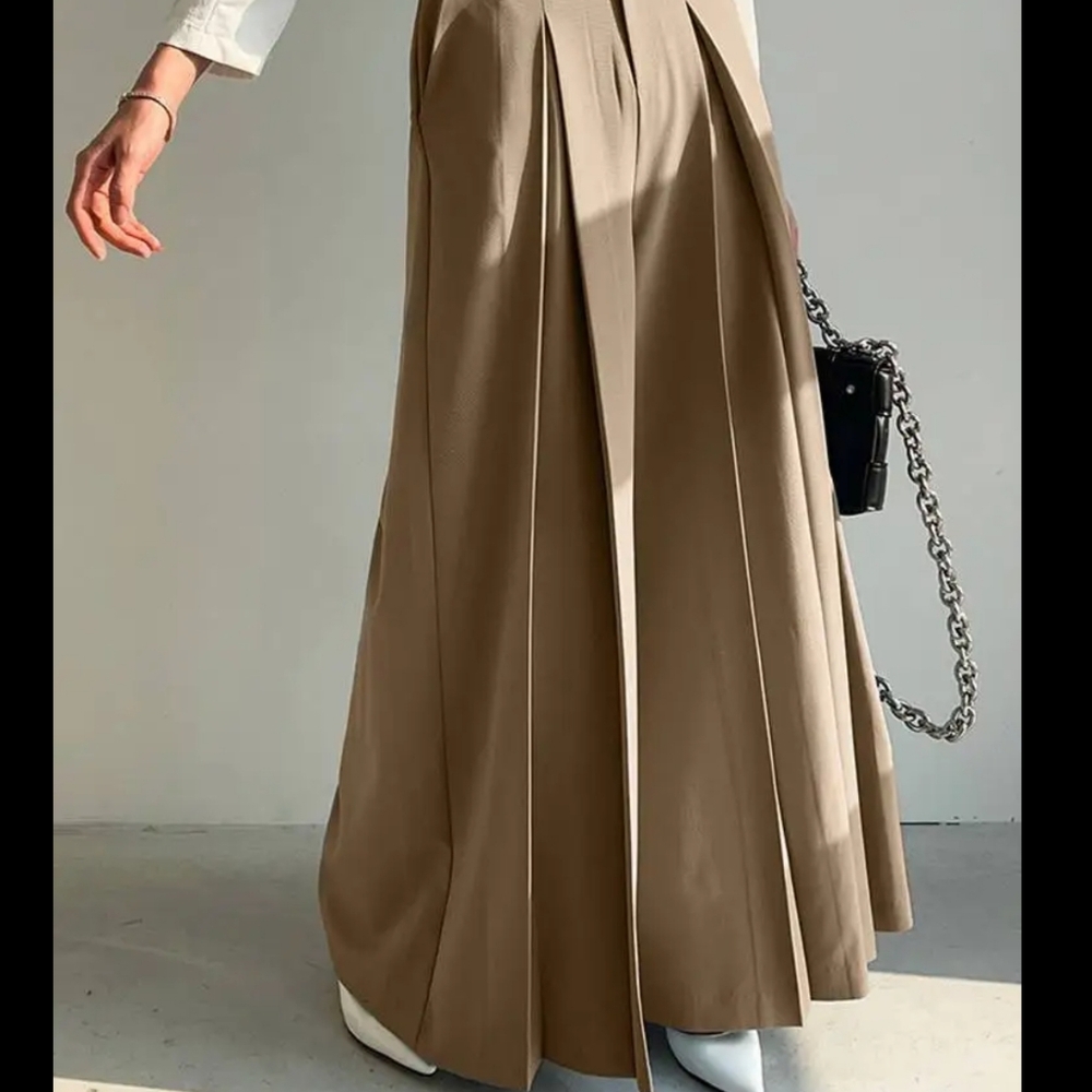 Elegant Long Pants Women Fashion High Waist Wide Leg Trousers - Picture 2 of 4